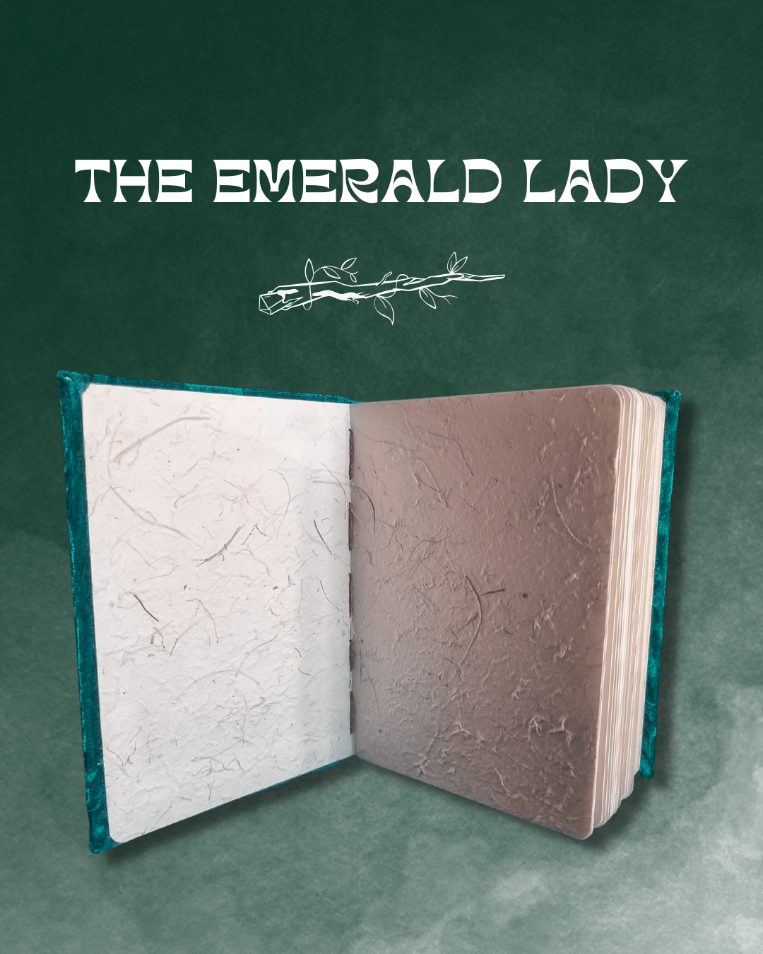 Artist Journal | The Emerald Lady | Blank Hand-bound Journal