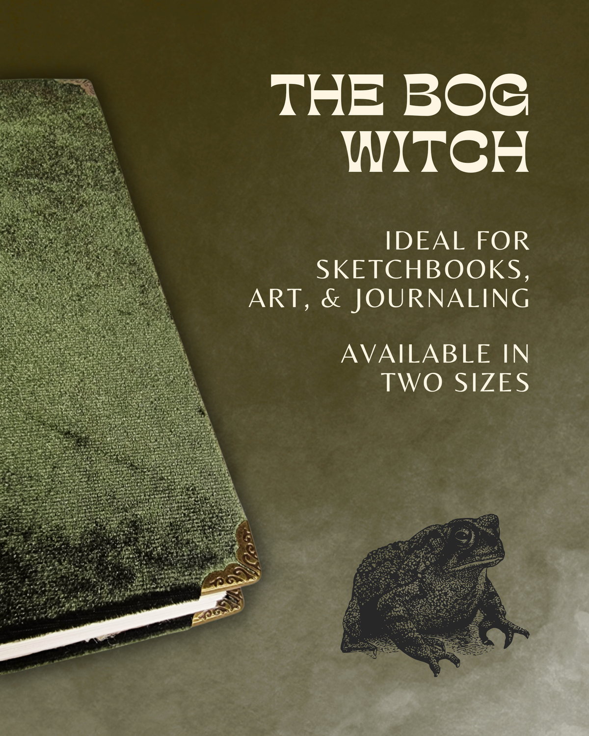 Artist Journal | The Bog Witch | Blank Handbound Journal