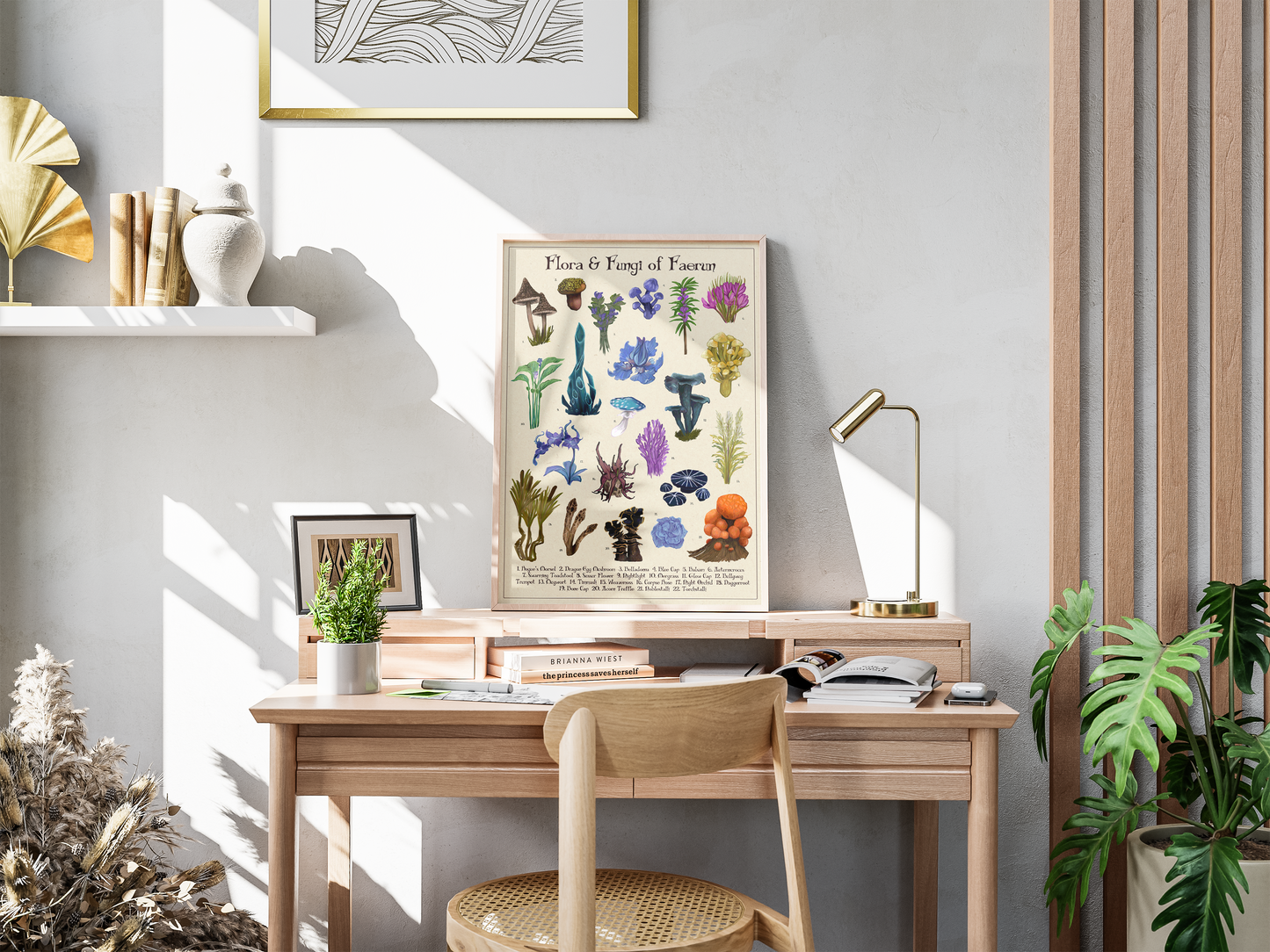 Flora & Fungi of Faerun | Botanical Fan Art Illustration | Art Print