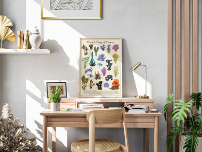 Flora & Fungi of Faerun | Botanical Fan Art Illustration | Art Print