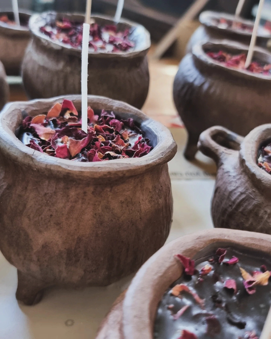 Cauldron Candles | Unglazed Ceramic