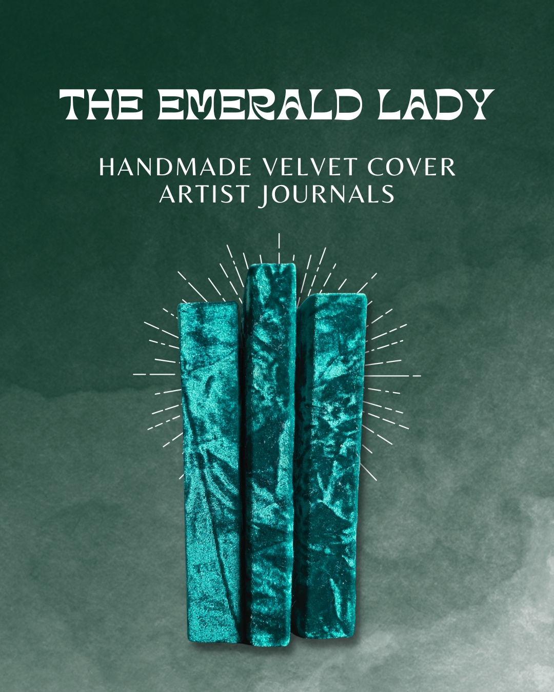Artist Journal | The Emerald Lady | Blank Hand-bound Journal