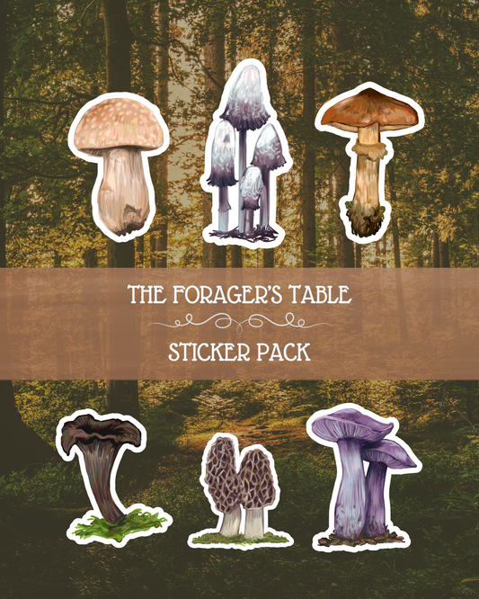 The Forager's Table | Edible Fungi of Southern Africa | Sticker Pack