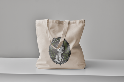 Medusa Motif Tote Bag
