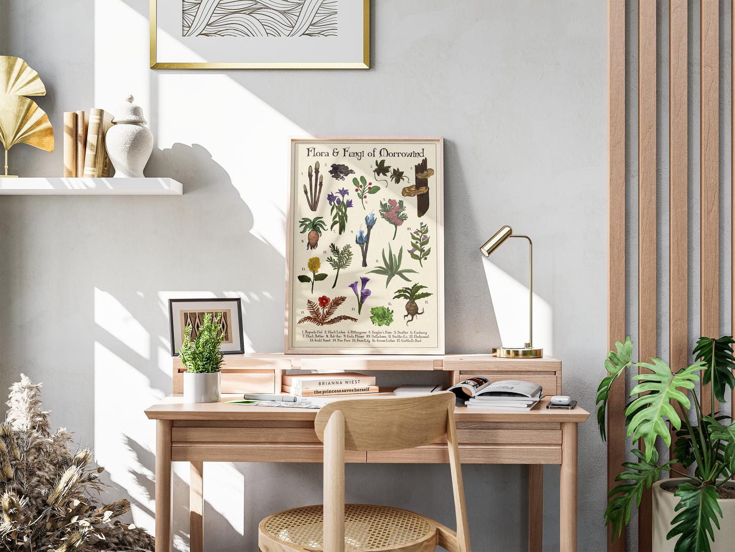 Flora & Fungi of Morrowind Part 2 | Botanical Illustration Fan Art | Art Print