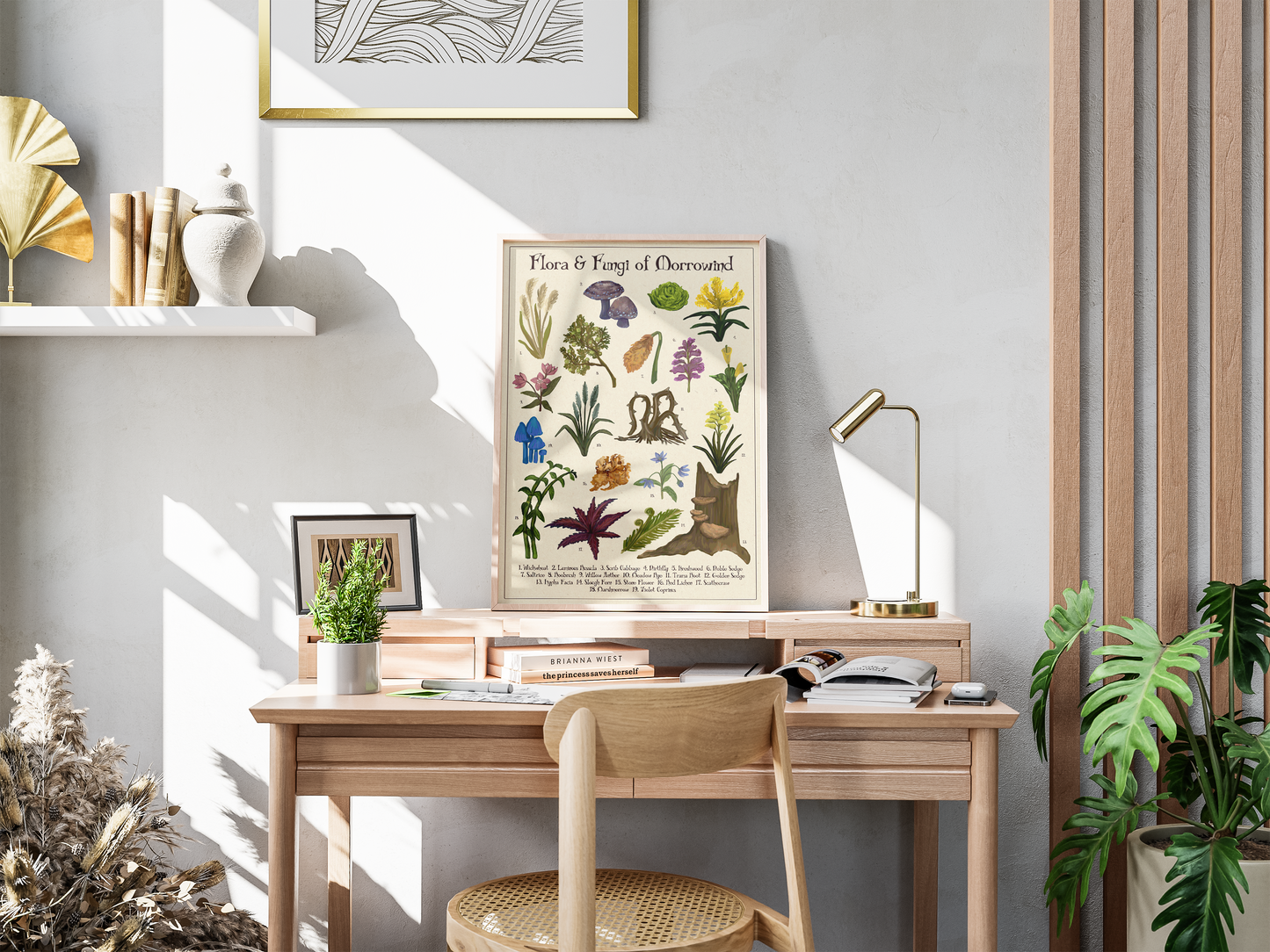Flora & Fungi of Morrowind Part 2 | Botanical Illustration Fan Art | Art Print