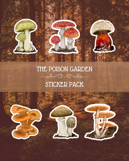 The Poison Garden | Poisonous Fungi of Southern Africa | Sticker Pack