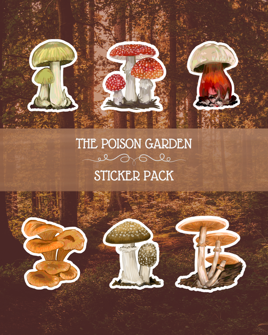 The Poison Garden | Poisonous Fungi of Southern Africa | Sticker Pack