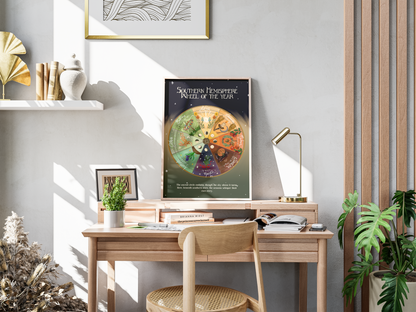 Southern Hemisphere Wheel of the Year | Art Poster