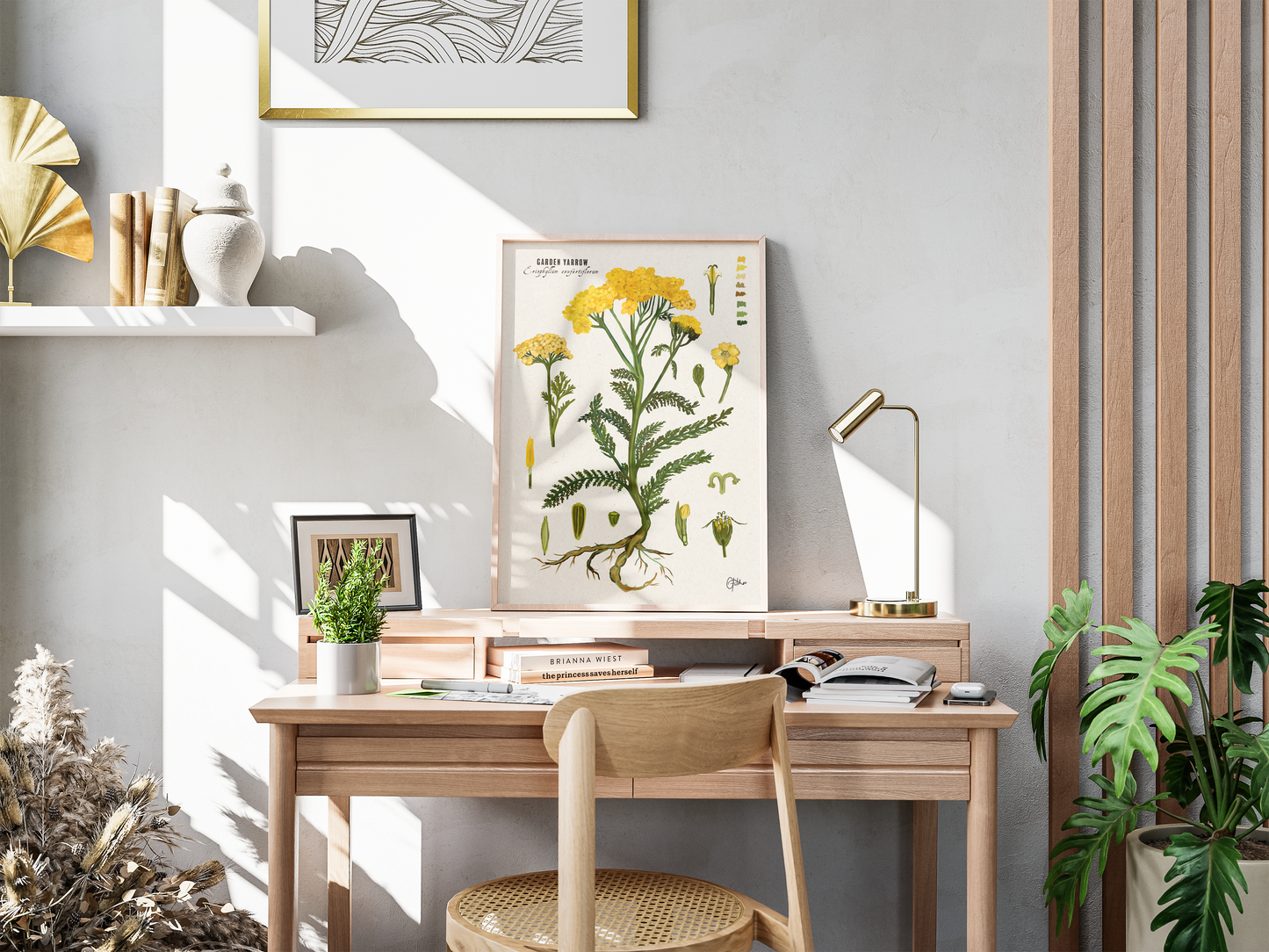 Golden Yarrow | Botanical Illustration | Art Print